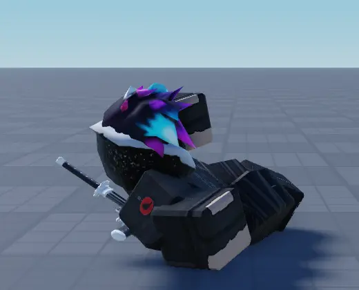 The same character low to the ground, leaning back mid-slide