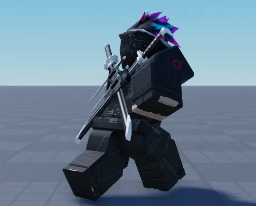 A playtest character mid-stride while sprinting